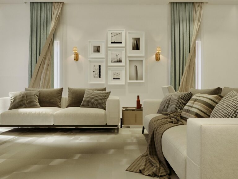 Tecidos leves que trazem o campo para apartamentos urbanos